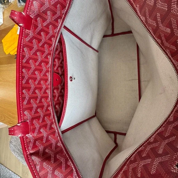 Goyard Artois MM Tote – Red – Authentic – Excellent Condition - Picture 4 of 11